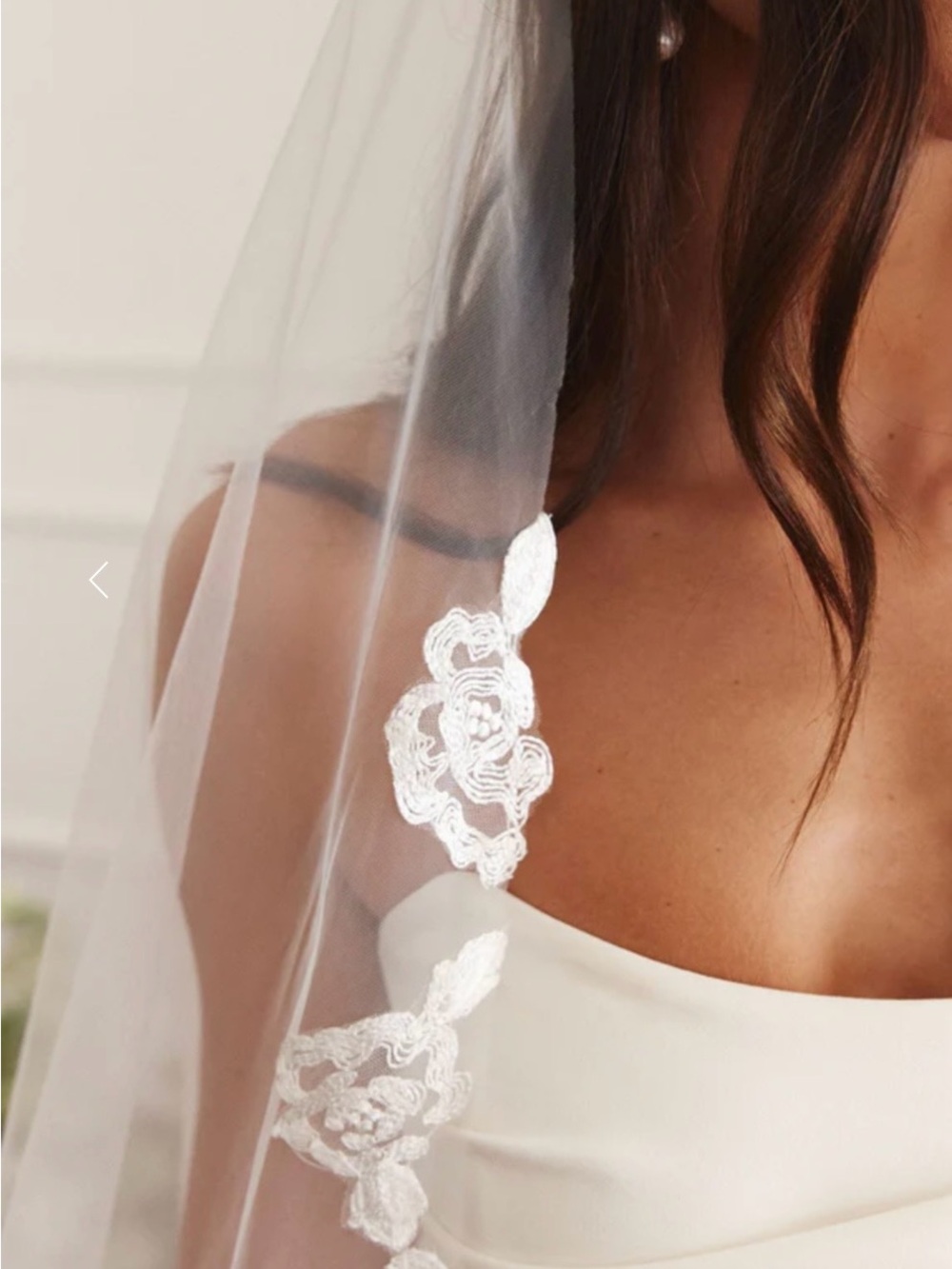 NEW Grace Loves Lace Stevie Veil - CathedraL ivory